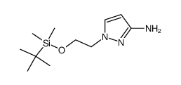 1-[2-(tert-butyl-dimethyl-silanyloxy)-ethyl]-1H-pyrazol-3-ylamine结构式