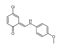 4-chloro-6-[(4-methoxyanilino)methylidene]cyclohexa-2,4-dien-1-one Structure