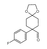 8-(4-fluoro-phenyl)-1,4-dioxa-spiro[4.5]decane-8-carbaldehyde Structure