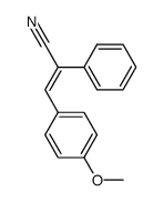 (E)-α-phenyl-β-(p-methoxyphenyl) acrylonitrile结构式