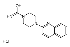 4-quinolin-2-ylpiperazine-1-carboxamide,hydrochloride Structure