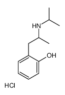 2-[2-(propan-2-ylamino)propyl]phenol,hydrochloride结构式