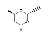 1,3-Dioxane, 2-ethynyl-4,6-dimethyl-, [4R-(2alpha,4alpha,6beta)]- (9CI) structure