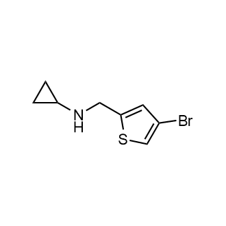 n-((4-Bromothiophen-2-yl)methyl)cyclopropanamine Structure