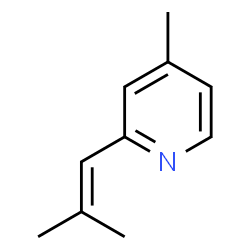 Pyridine, 4-methyl-2-(2-methyl-1-propenyl)- (9CI) Structure