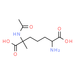 Heptanedioic acid,2-(acetylamino)-6-amino-2-methyl-结构式
