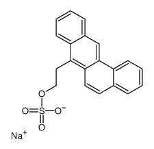sodium,2-benzo[a]anthracen-7-ylethyl sulfate结构式