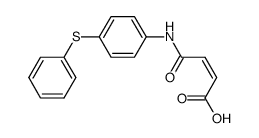 (Z)-4-oxo-4-((4-(phenylthio)phenyl)amino)but-2-enoic acid Structure