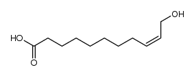 ω-hydroxyundec-9-enoic acid Structure