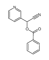 2-(benzoyloxy)-2-(3-pyridyl)acetonitrile Structure