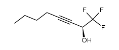 S-(-)-1,1,1-trifluoro-3-octyn-2-ol结构式