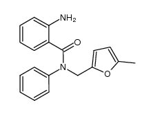 2-amino-N-[(5-methyl-2-furyl)methyl]-N-phenylbenzamide结构式