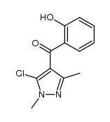(1,3-dimethyl-5-chloro-1H-pyrazol-4-yl)(2-hydroxyphenyl)methanone结构式