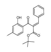 tert-butyl 2-(2-hydroxy-4-methylbenzoyl)-3-phenylacrylate结构式