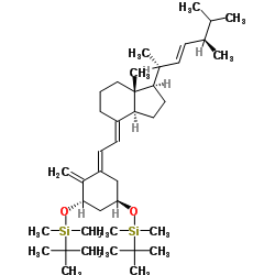 [[(1a,3b,5E,7E,22E)-9,10-Secoergosta-5,7,10(19),22-tetraene-1,3-diyl]bis(oxy)]bis[(1,1-dimethylethyl)dimethylsilane] Structure