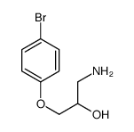 1-amino-3-(4-bromophenoxy)propan-2-ol结构式