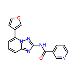 N-[5-(3-Furyl)[1,2,4]triazolo[1,5-a]pyridin-2-yl]nicotinamide结构式