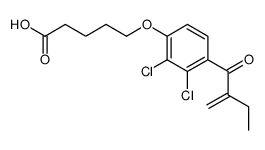 5-[2,3-dichloro-4-(2-methylidenebutanoyl)phenoxy]pentanoic acid结构式