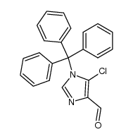 5-chloro-1-tritylimidazole-4-carbaldehyde结构式