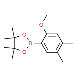 2-(2-Methoxy-4,5-dimethylphenyl)-4,4,5,5-tetramethyl-1,3,2-dioxaborolane Structure