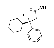 (S)-(-)-3-cyclohexyl-3-hydroxy-3-phenylpropanoic acid结构式