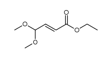 (E)-4,4-dimethoxy-but-2-enoic acid ethyl ester Structure