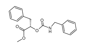 (S)-2-Benzylcarbamoyloxy-3-phenyl-propionic acid methyl ester Structure