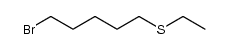 (5-bromopentyl)(ethyl)sulfane Structure
