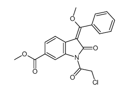 (Z)-methyl 1-(2-chloroacetyl)-3-(methoxy(phenyl)methylene)-2-oxoindoline-6-carboxylate picture