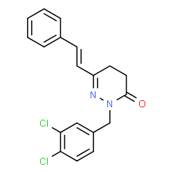 2-(3,4-DICHLOROBENZYL)-6-STYRYL-4,5-DIHYDRO-3(2H)-PYRIDAZINONE Structure