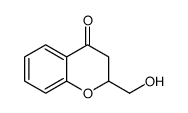 2-(hydroxymethyl)-2,3-dihydrochromen-4-one结构式