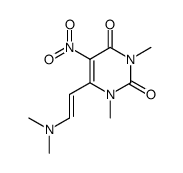 1,3-dimethyl-6-(2-dimethylaminovinyl)-5-nitrouracil结构式