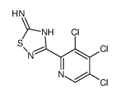 3-(3,4,5-Trichloro-2-pyridinyl)-1,2,4-thiadiazol-5-amine Structure