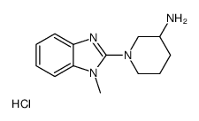 1-(1-Methyl-1H-benzoimidazol-2-yl)-piperidin-3-ylamine hydrochloride Structure