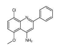 4-Amino-8-chloro-5-methoxy-2-phenylquinoline structure