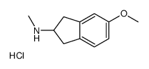 5-METHOXY-N-METHYL-2,3-DIHYDRO-1H-INDEN-2-AMINE HYDROCHLORIDE结构式