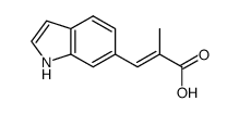 E-α-methylindole-6-acrylic acid Structure