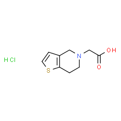 2-{4H,5H,6H,7H-thieno[3,2-c]pyridin-5-yl}acetic acid hydrochloride Structure