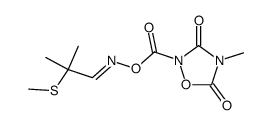 2-methyl-2-(methylthio)propanal O-(4-methyl-3,5-dioxo-1,2,4-oxadiazolidine-2-carbonyl) oxime Structure