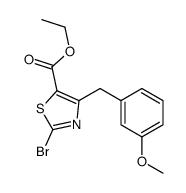 ethyl 2-bromo-4-[(3-methoxyphenyl)methyl]-1,3-thiazole-5-carboxylate结构式