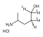 4-Amino-1-pentanol-d4 Hydrochloride Salt Structure