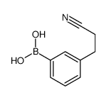 3-(2-氰基乙基)苯硼酸结构式