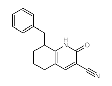 3-Quinolinecarbonitrile,1,2,5,6,7,8-hexahydro-2-oxo-8-(phenylmethyl)-结构式