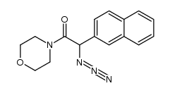 2-azido-1-morpholino-2-(naphthalen-2-yl)ethanone Structure
