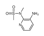 N-(3-aminopyridin-2-yl)-N-methylmethanesulfonamide结构式