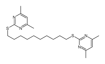 2-[10-(4,6-dimethylpyrimidin-2-yl)sulfanyldecylsulfanyl]-4,6-dimethylpyrimidine Structure