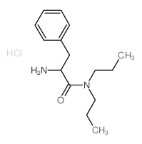 2-Amino-3-phenyl-N,N-dipropylpropanamide hydrochloride结构式