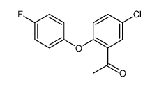 1-[5-chloro-2-(4-fluorophenoxy)phenyl]ethanone Structure