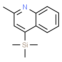 Quinoline, 2-methyl-4-(trimethylsilyl)- (9CI) structure