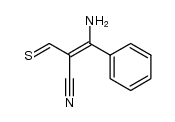 3-amino-2-cyanothiocinnamaldehyde Structure